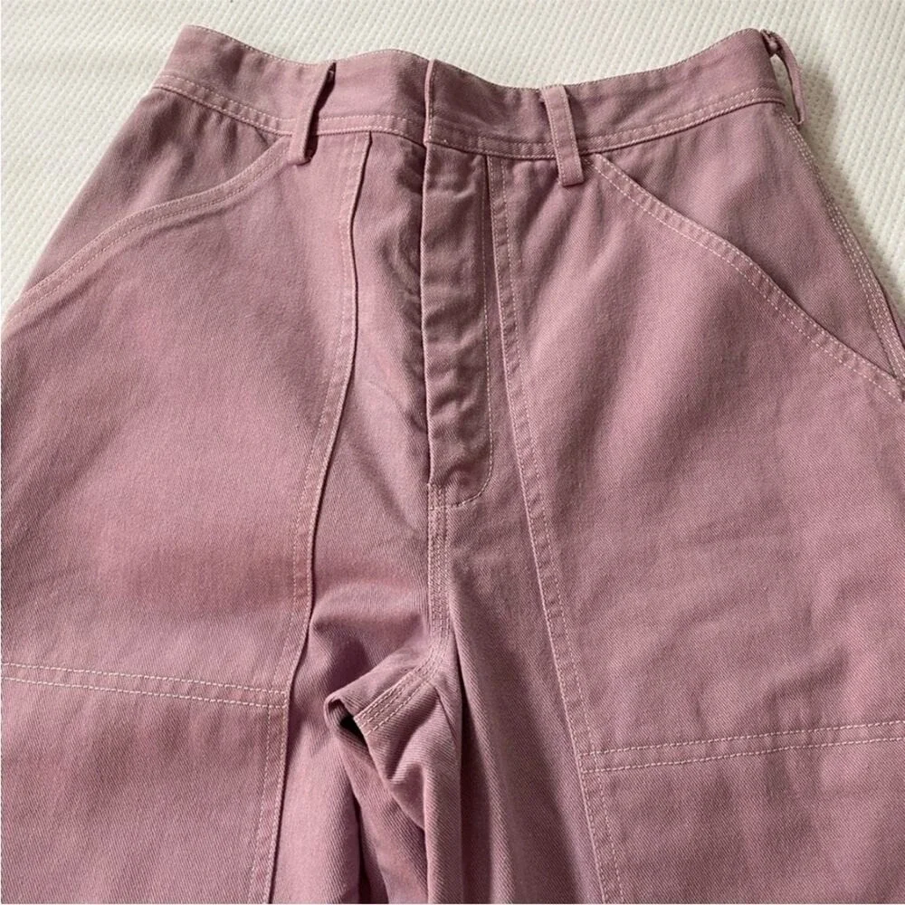 No. 6 Store Purple Pink Jackson Carpenter Pants Classic Casual Hipster 0